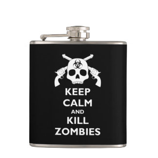 Kill Zombies Hip Flask