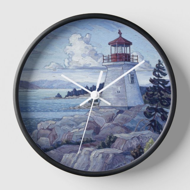 "Killarney East Lighthouse" by Charlie Rapsky Clock (Front)