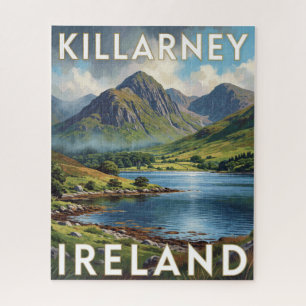 Killarney Ireland Emerald Lake Mountain Landscape Jigsaw Puzzle