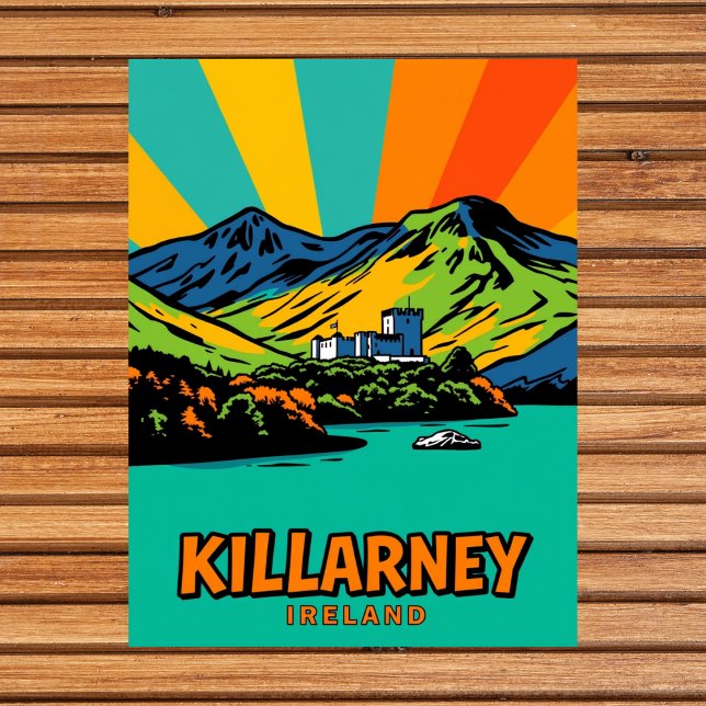 Killarney, Ireland Lake Art Travel  Postcard (Killarney, Ireland Lake Art Travel Postcard
)