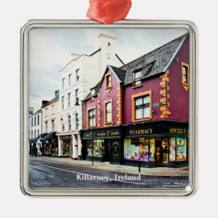 Killarney, Ireland street view Postcard Metal Ornament