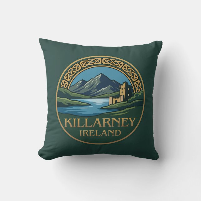Killarney Ireland Throw Pillow (Front)