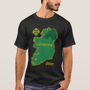 Killarney Ireland Vacation Travel Map Tourist Celt T-Shirt