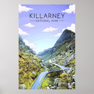 Killarney National Park Ireland Travel Poster