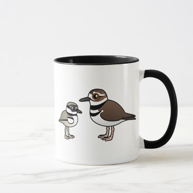Killdeer & chick mug (Right)