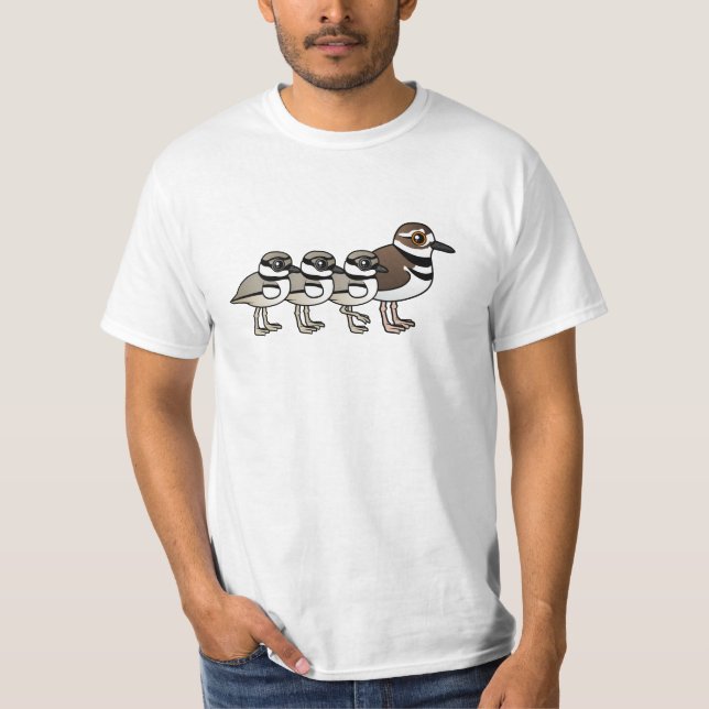 Killdeer & three chicks T-Shirt (Front)