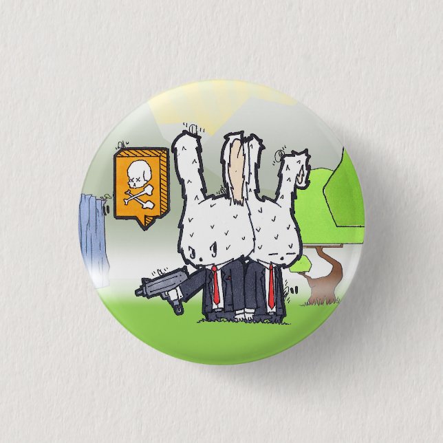 Killer Bunnies 1 Inch Round Button (Front)