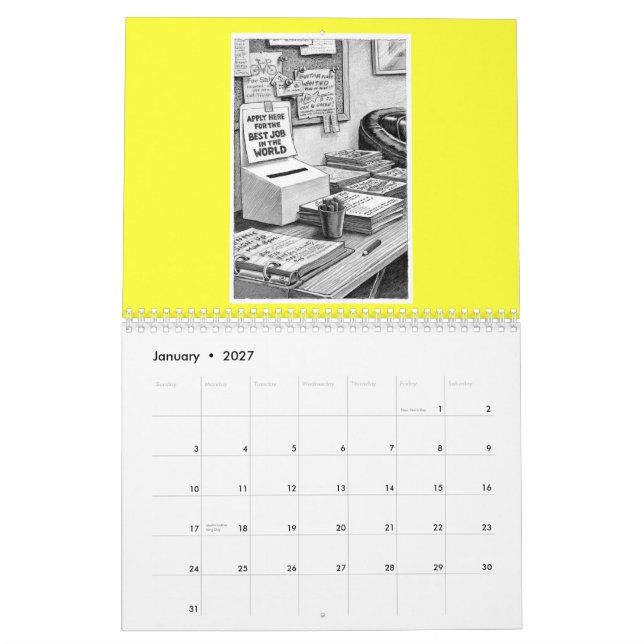 KILLER CALENDAR!!!™ CALENDAR (Jan 2027)