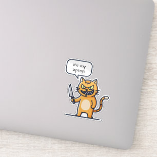 Killer Cat with Knife