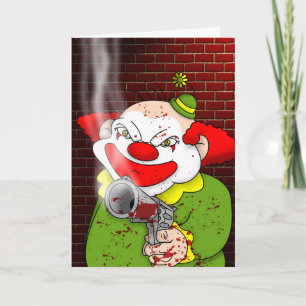 Killer Clown Greeting Card