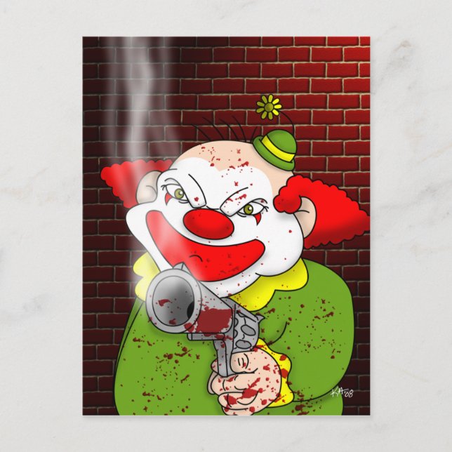 Killer Clown Postcard (Front)