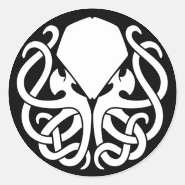 Killer Cthulhu sticker (BLACK) (Limited time only) (Front)