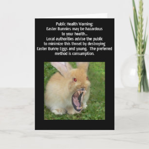 Killer Easter Bunny card