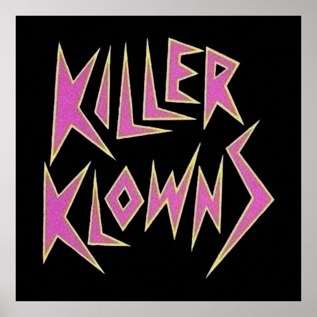 KILLER KLOWNS from outer space logo Poster (Front)