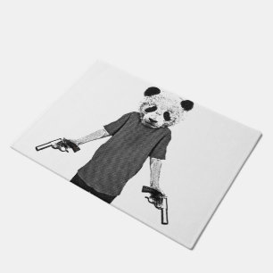 Killer panda doormat