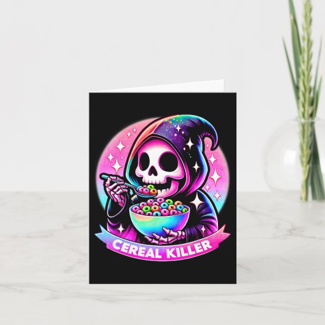 Killer Reaper Halloween Skeleton The Grim Reaper E Card (Front)