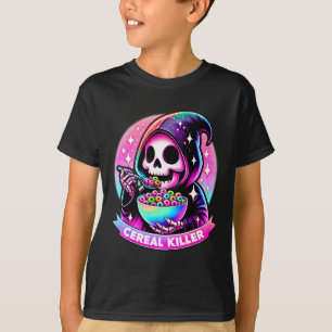Killer Reaper Halloween Skeleton The Grim Reaper E T-Shirt