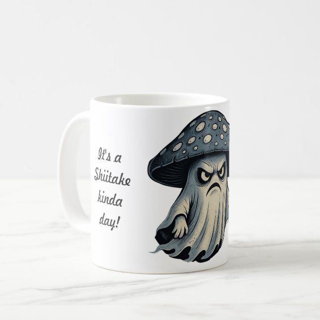 Killer 'Shroom – Spooky Ghost with Knife Coffee Mug (Front Left)