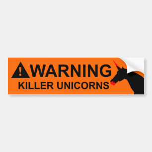 Killer Unicorns Bumper Sticker