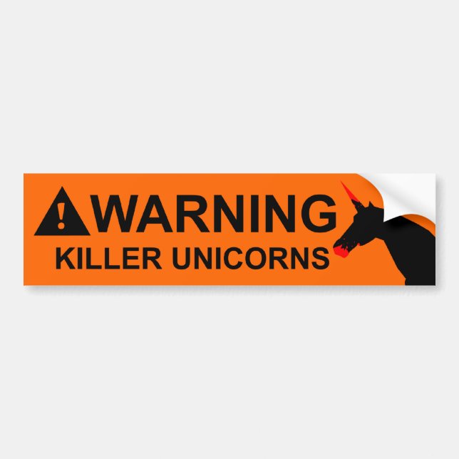 Killer Unicorns Bumper Sticker (Front)