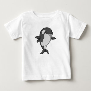 Killer whale at Yoga Fitness in Standing Baby T-Shirt