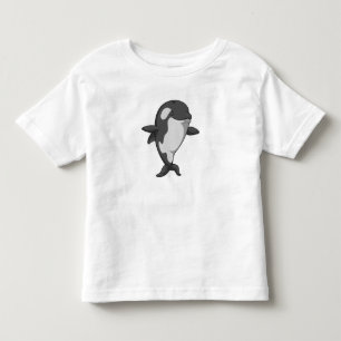 Killer whale at Yoga Fitness in Standing Toddler T-shirt