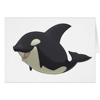 Killer Whale Card (Blank Inside)