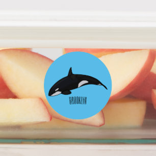 Killer whale cartoon illustration