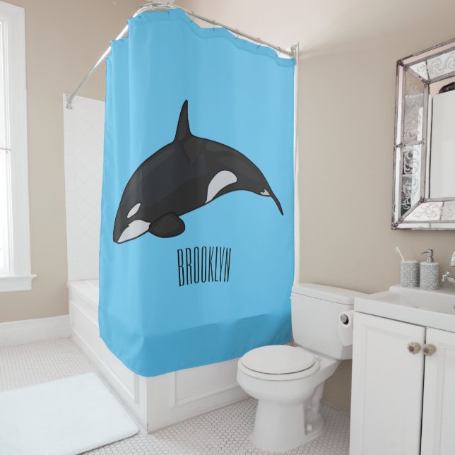 Killer whale cartoon illustration (In Situ)