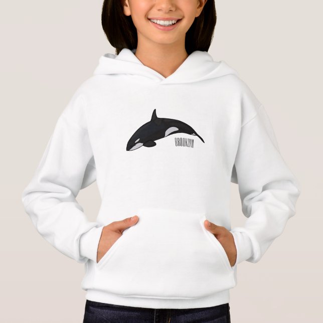 Killer whale cartoon illustration (Front)