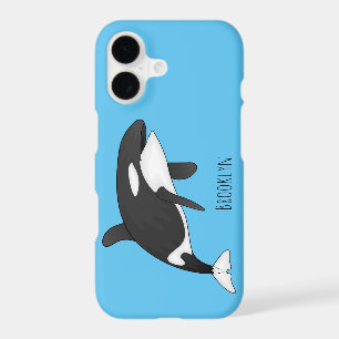 Killer whale cartoon illustration 