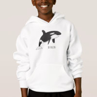 Killer whale cartoon illustration