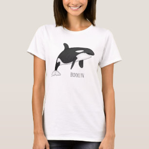 Killer whale cartoon illustration T-Shirt