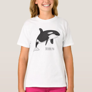 Killer whale cartoon illustration T-Shirt