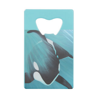 Killer Whale Credit Card Bottle Opener