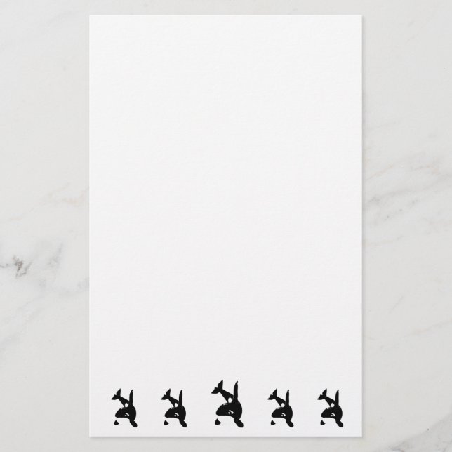 Killer Whale Design Stationery (Front)