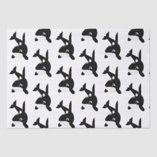 Killer Whale Design Tissue Paper
