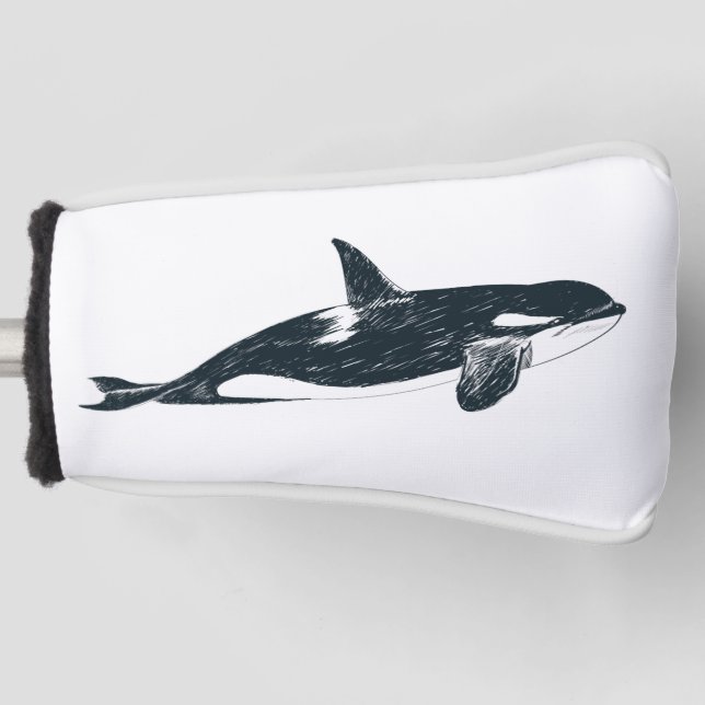 Killer whale golf head cover (Front)