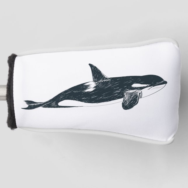 Killer whale golf head cover (Front)