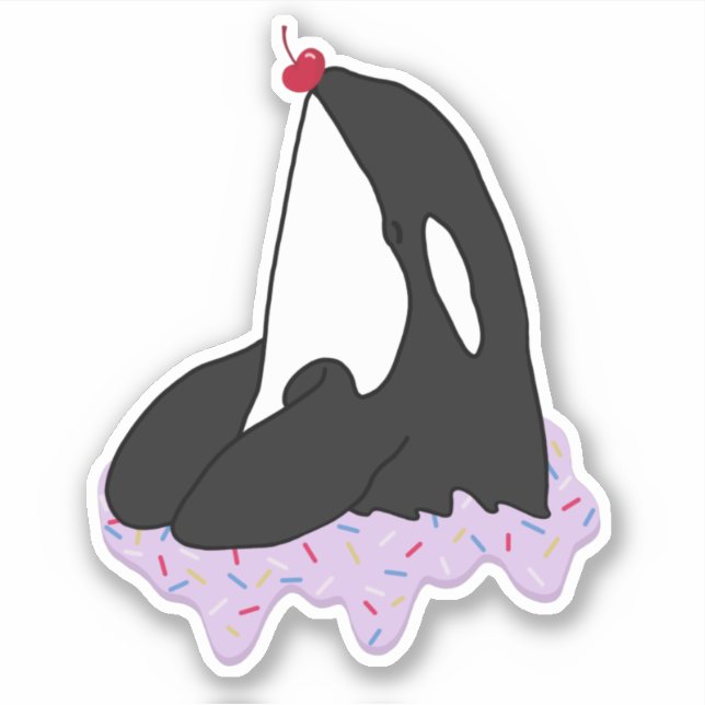 Killer Whale Orca Sticker (Front)