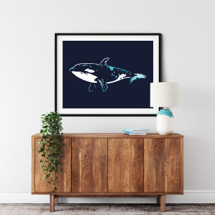 Killer Whale Print Killer Whale Wall Print