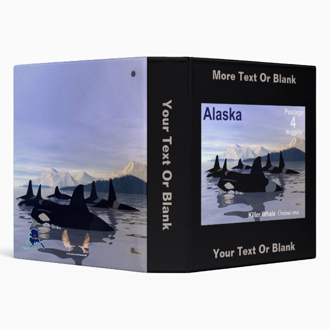 Killer Whales - Alaska Postage Binder (Background)