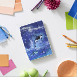 Killer Whales Blue Full Moon iPad Air Cover<br><div class="desc">Killer Whales on Blue Full Moon iPad Covers</div>