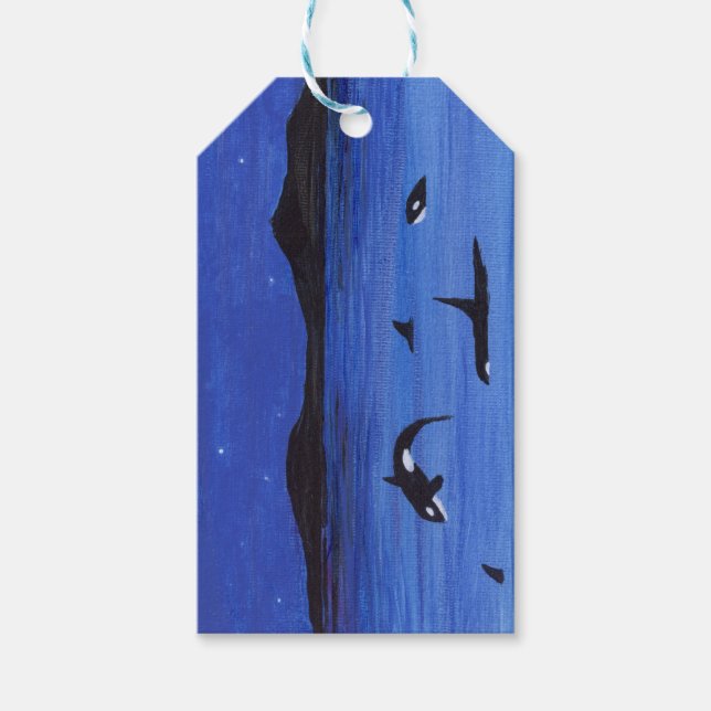 Killer Whales Gift Tags (Front)
