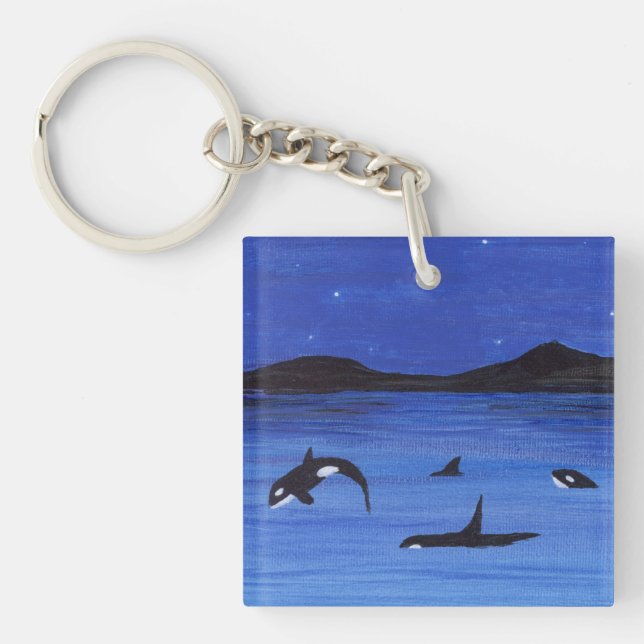 Killer Whales Keychain (Front)
