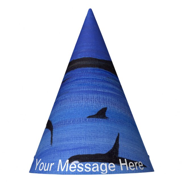 Killer Whales Party Hat (Front)