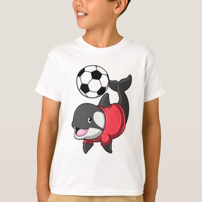 Killerwhale as Soccer player with Soccer T-Shirt (Front)