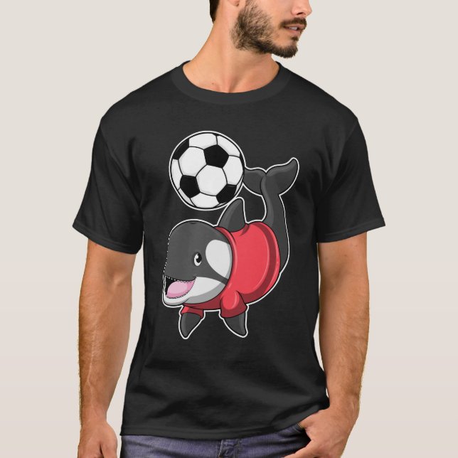 Killerwhale as Soccer player with Soccer T-Shirt (Front)