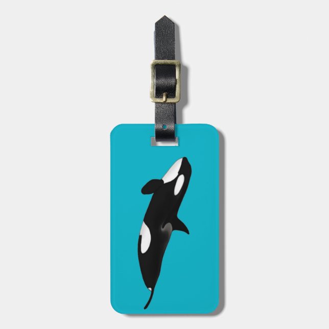 Killerwhale , Orcinus orca Luggage Tag (Front Vertical)