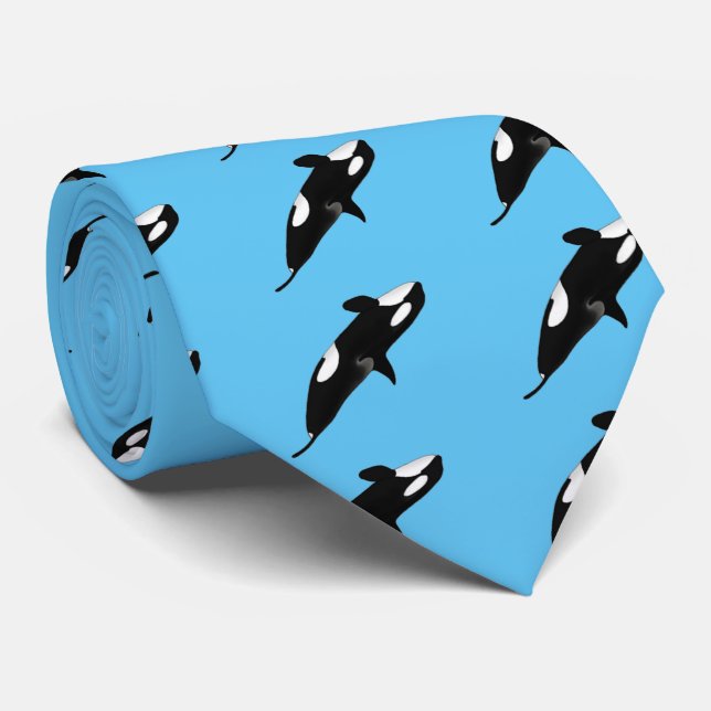 Killerwhale , Orcinus orca Tie (Rolled)